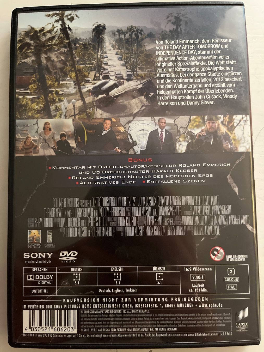 Tutti i DVDs: 2012 (2009) DVD – Nuovo (secondo la descrizione) da Sierre venduto da black.box 1