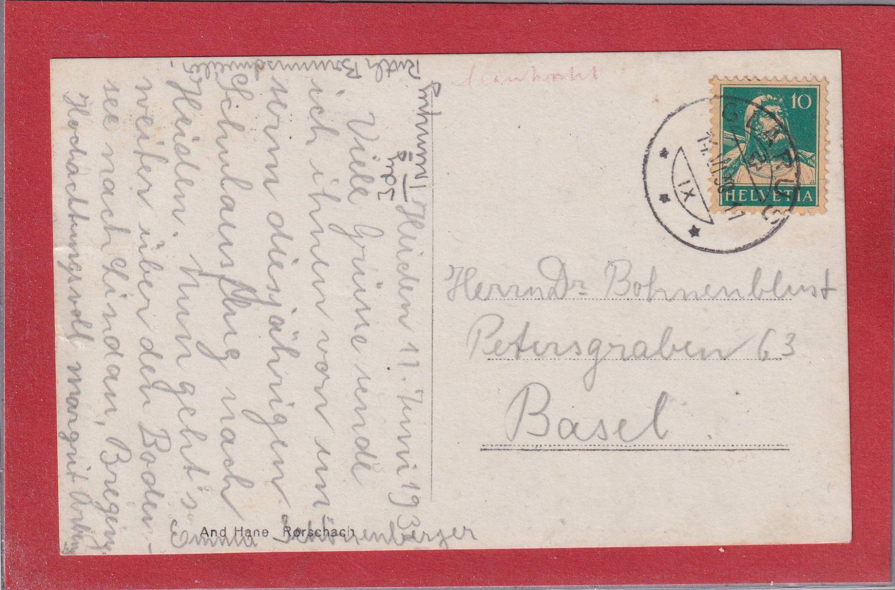 Cartoline postali: Heiden (AR) - 1930 – Usato da Orvin venduto da Pyaeschli 1