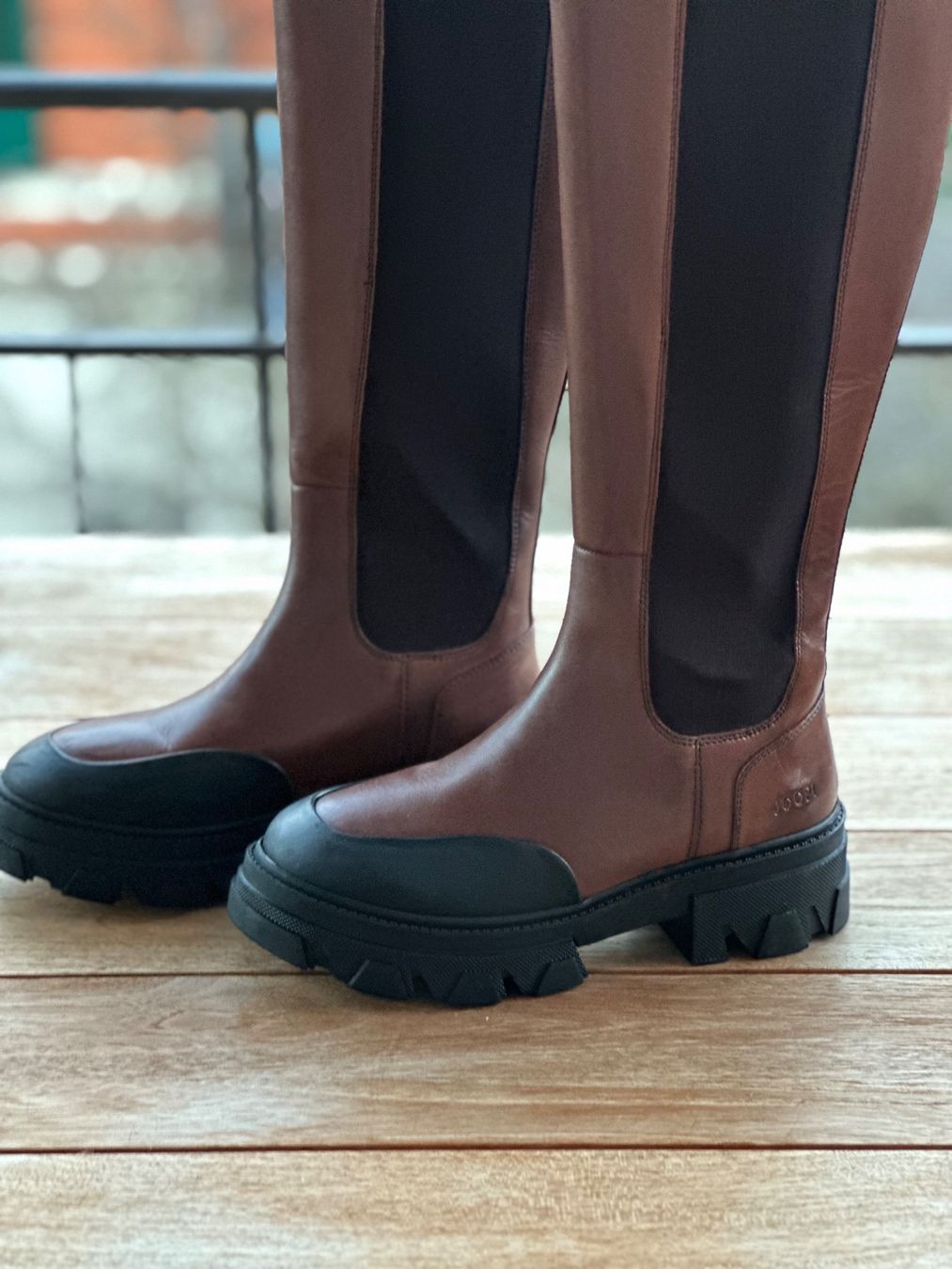 Joop Scarpe da donna: Joop! Lederstiefeln marron, Grösse 38 – Usato da Bern venduto da Yersinia03 3