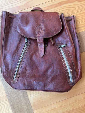 Rucksack, Leder