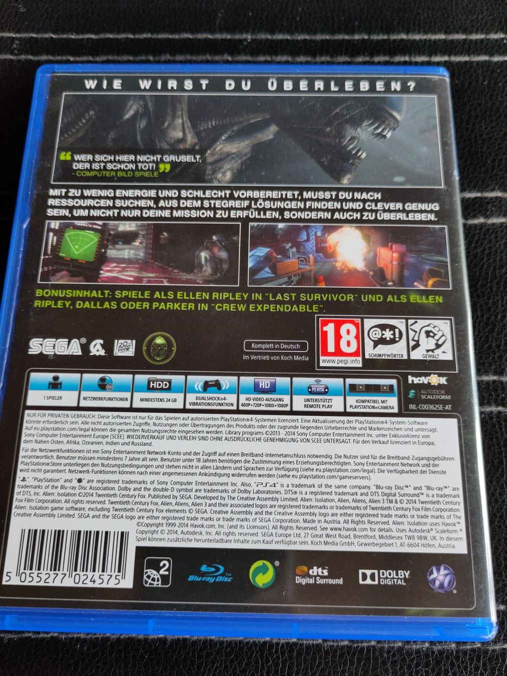Sega Spiele: Alien Isolation Ripley Edition - PS4 – Gebraucht aus Trin von ske-ske 1