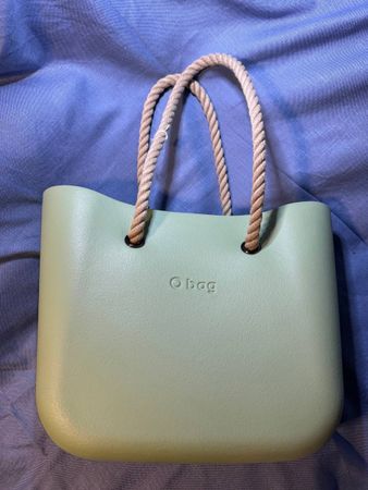 O Bag Mintgrün mit Canvas Innentasche - Top Zustand!