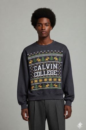 Champion Eco Fleece Calvin College Weihnachts-Sweatshirt –