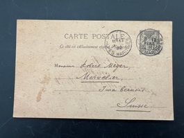 AK  1892 Postkarte Frankreich 1892  (G485)