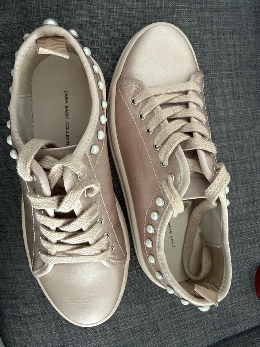 Zara Damenschuhe: Zara Basic Collection Sneaker in Beige Grösse 36 mit Perlen – Neu (gemäss Beschreibung) aus Dietikon von ter_kvs8 2