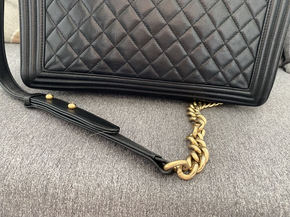 Chanel Borse da donna: Original CHANEL Boy Bag Large mit goldener Hardware – Usato da Olten venduto da ale_nb2x 8