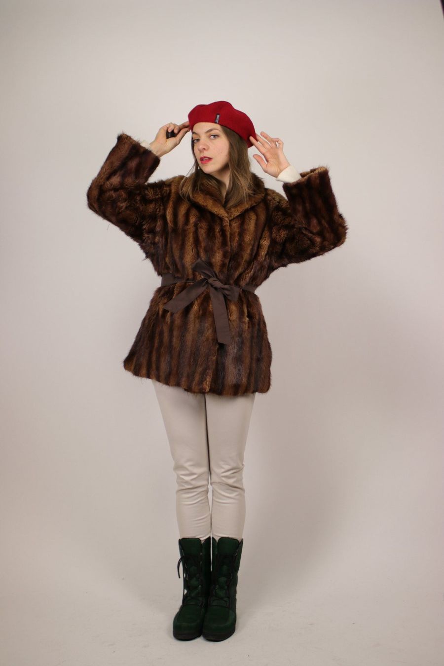 Nerz Mäntel: 1960s Brown Mink Fur Coat - Size S – Gebraucht aus Hombrechtikon von BAZ-Vintage 1