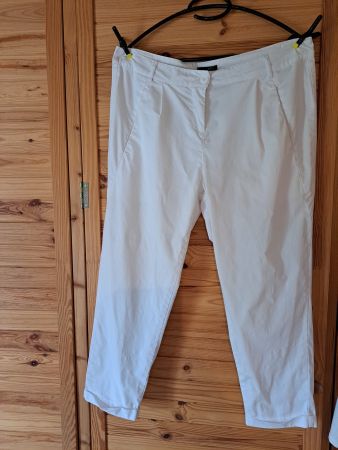 Weisse Sommerhose von Ellen Amber, Grösse 38