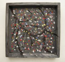 kl. Gemälde: Blüten