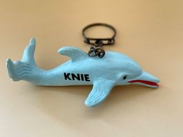 Zirkus KNIE Delfin Delphin Figur Schlüsselanhänger Kult