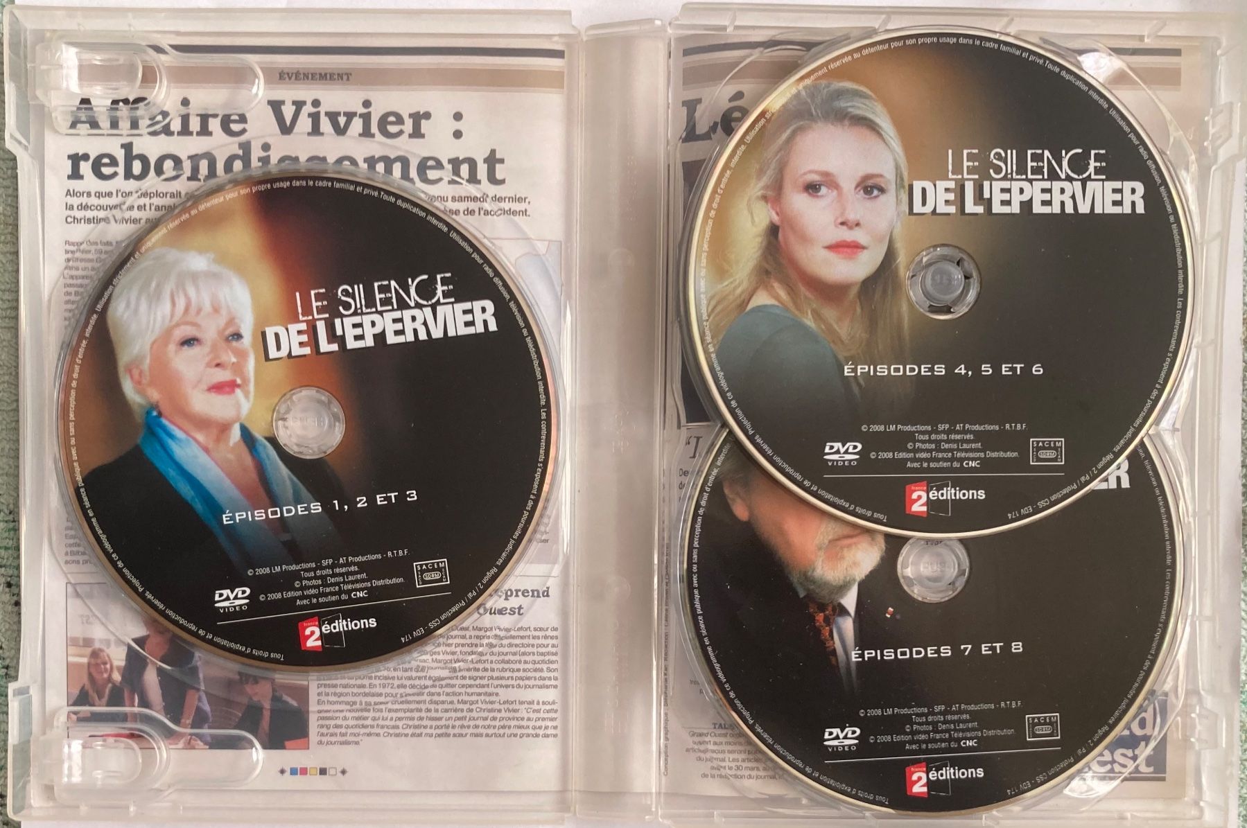 Alle DVDs: LINE RENAUD - LE SILENCE DE L'EPERVIER – Gebraucht aus Poliez-Pittet von Newtown-Records 2