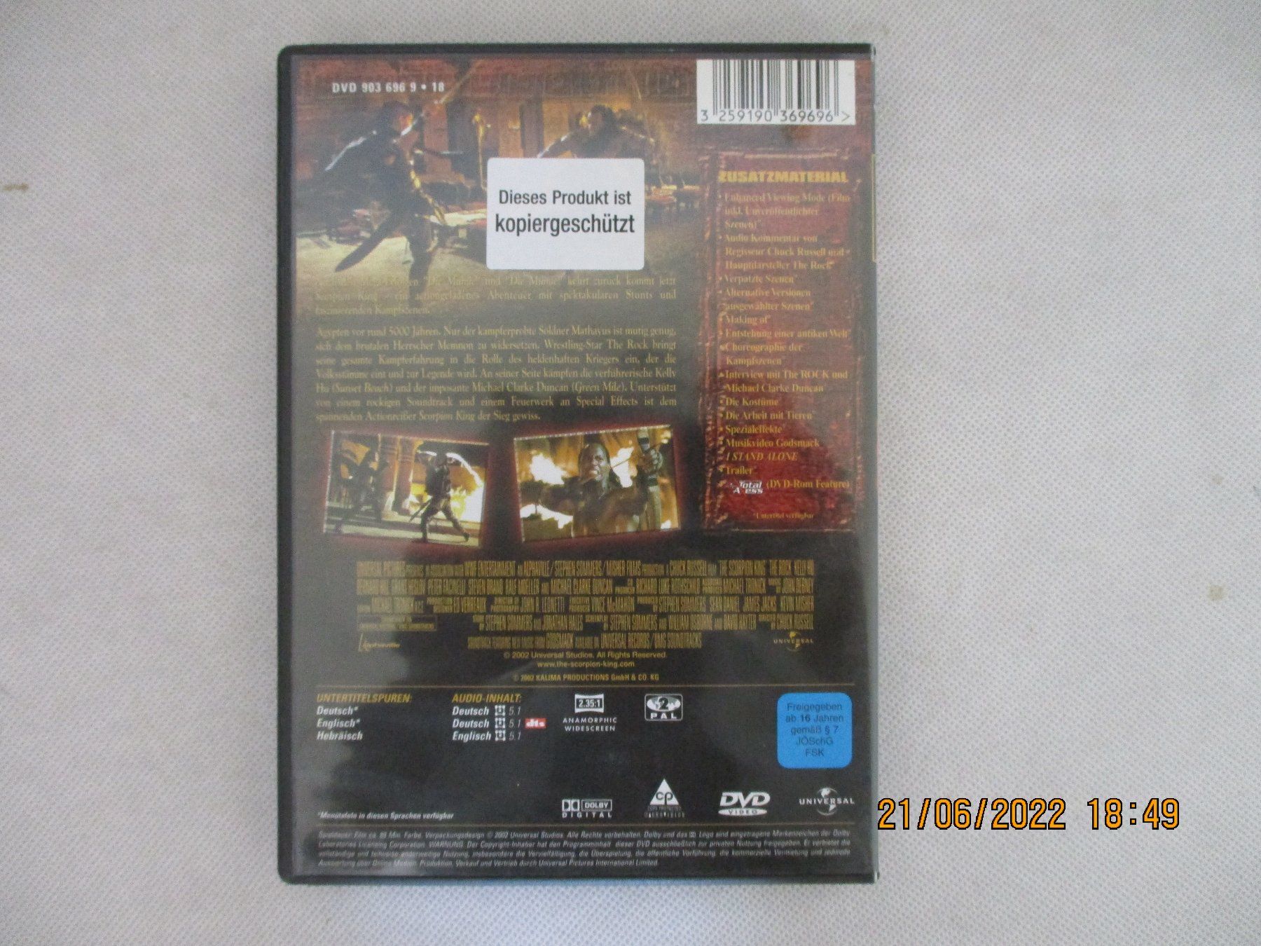 Tutti i DVDs: The Scorpion King – Usato da Liestal venduto da Disc-Point 1