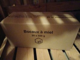 Honiggläser umd Deckel 500g neu
