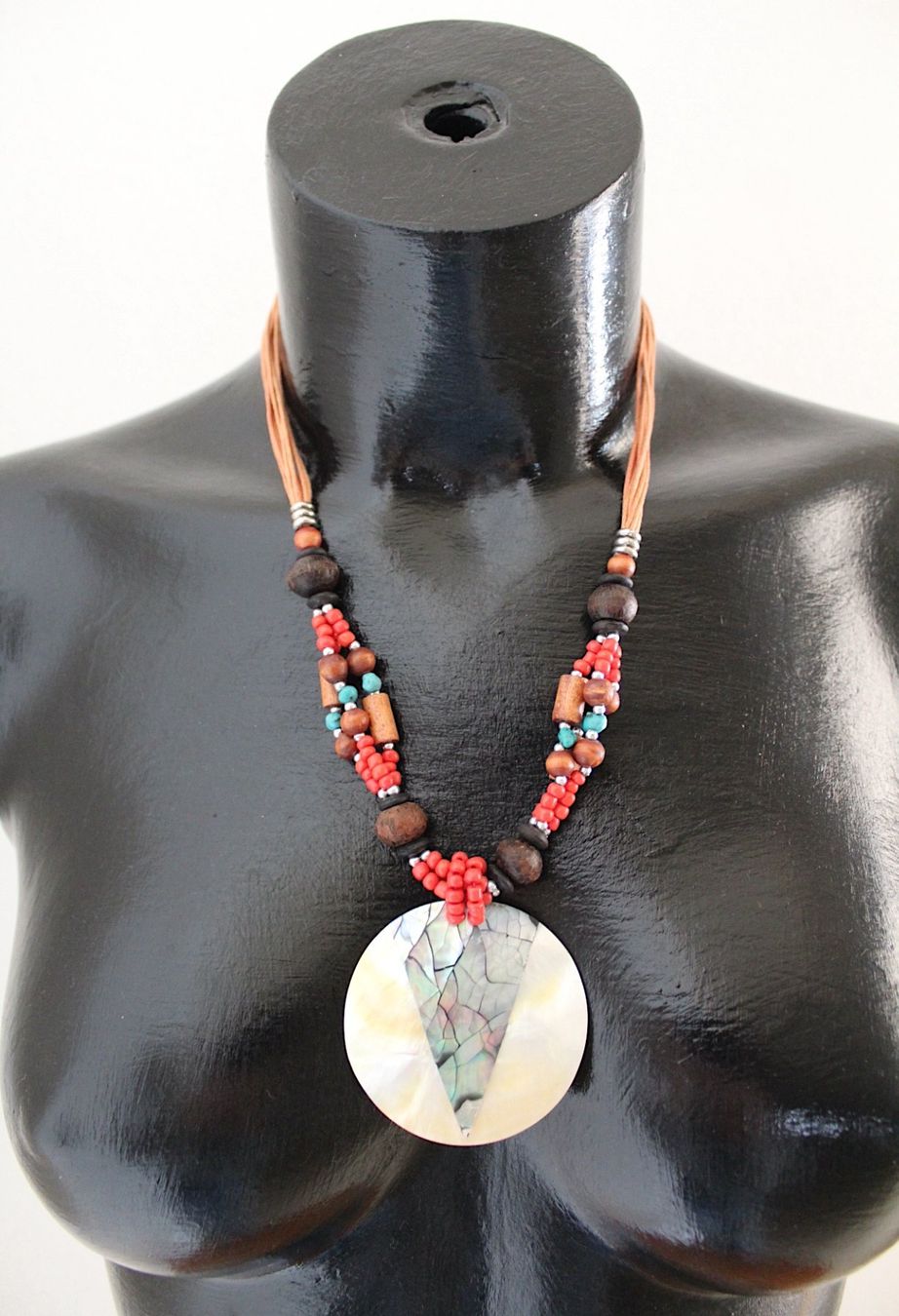 Catenine: Neu,Modeschmuck Kette, mit Perlmutt, Länge 32 cm – Usato da Locarno venduto da madame-tus-sauds 2