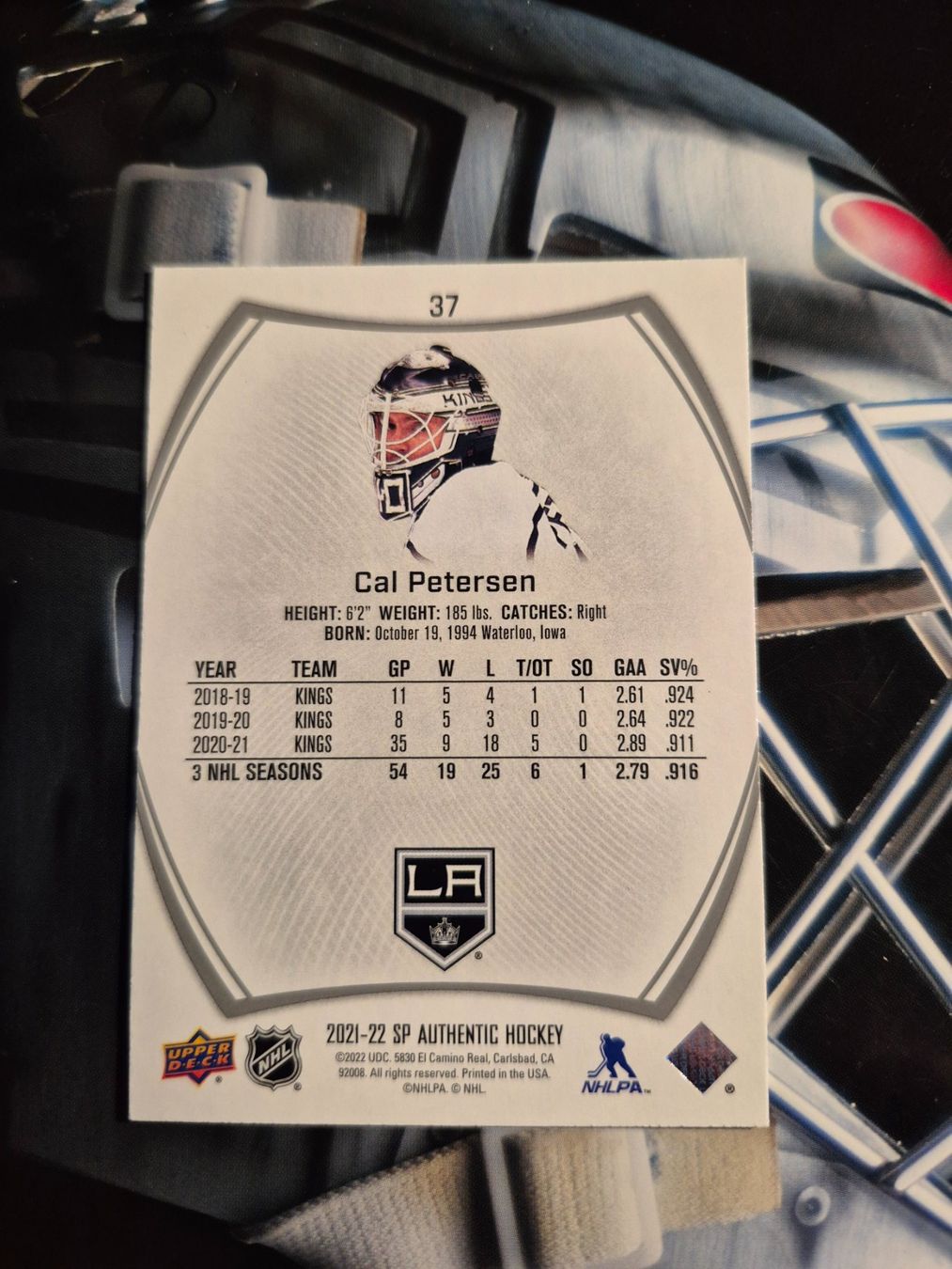 NHL Carte collezionabili: NHL Cal Petersen Los Angeles Kings – Usato da Treiten venduto da Sauber73 1