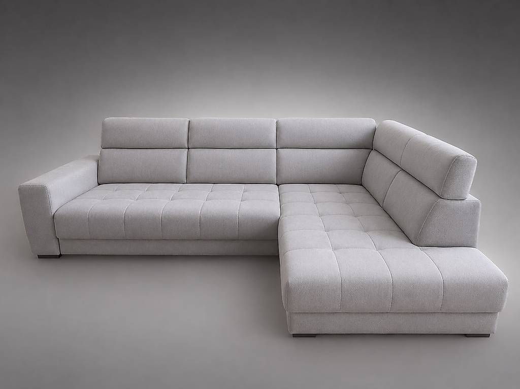Sofas: Stoff Sofa grau – D'occasion à Goldswil par Sandra7319