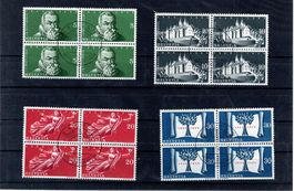 CH-Briefmarke,  Vierer Blocks 1948
