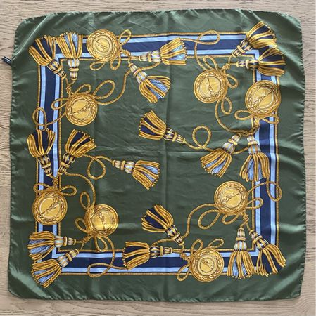 Vintage Seidentuch RENARD Paris 100% Seide – Handrolliert