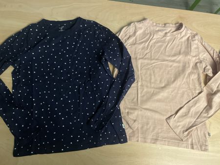 2 Manor Langarmshirts Baumwolle Gr. 134 neuwertig