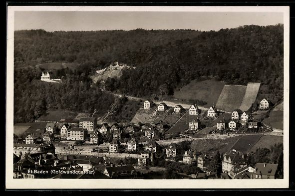 Cartoline postali: AK Et-Baden, Goldwandquartier, 1932 – Usato da Berlin venduto da bartko-reher