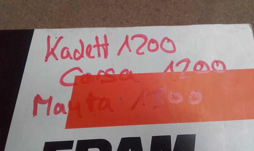 Tutti pezzi di ricambio auto: Luftfilter Opel Kadett C 1200 – Usato da Huttwil venduto da kadett_78 1