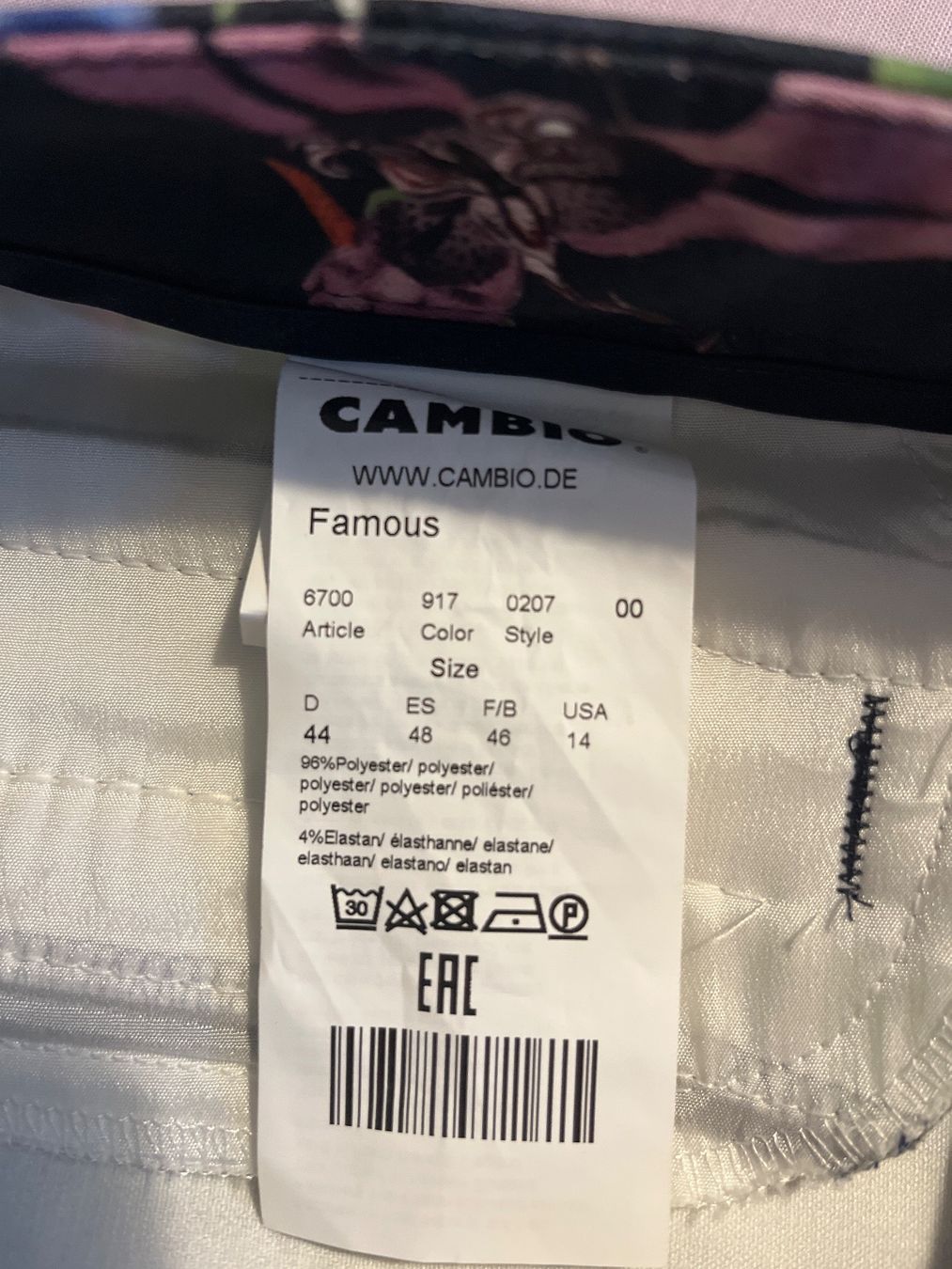 Cambio Pantaloni: Cambio Hose Blumenmuster – Nuovo (secondo la descrizione) da magden venduto da maikik 4