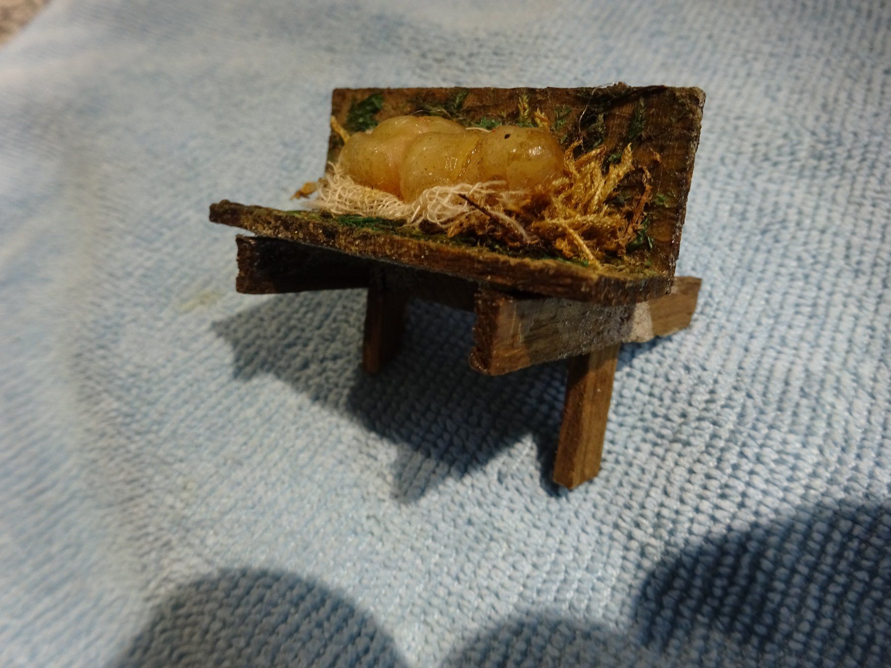 Sculture & Statue: Mini Bidermeier Krippe / Wachs – Usato da Esslingen venduto da eintagammeer 3