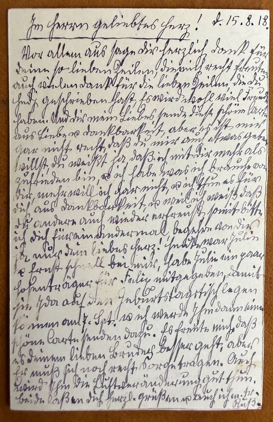 Ansichtskarten: Saas- Fée - Personnage devant la chapelle 1918 – Gebraucht aus Lutry von Ediego 2