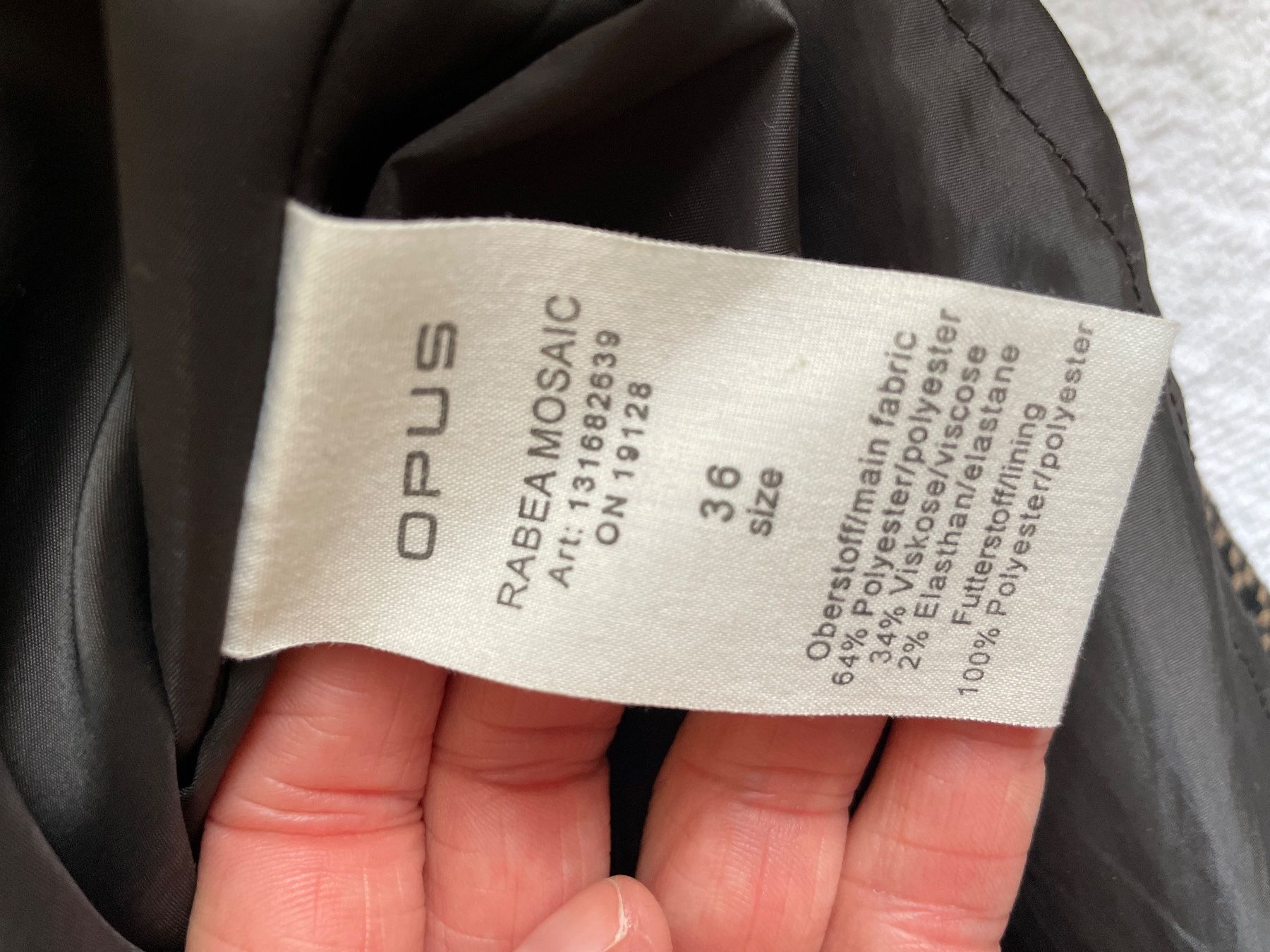Opus Röcke: Schicker Minirock Gr. 36 Winter Style schwarz beige Opus – Neu (gemäss Beschreibung) aus Birsfelden von Nic21 6