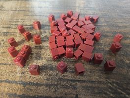 lego 3005 lot de 60 pièces Dark Red Brick 1 x 1
