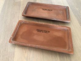 2 Untersetzer -Terrakotta. Made in Italy