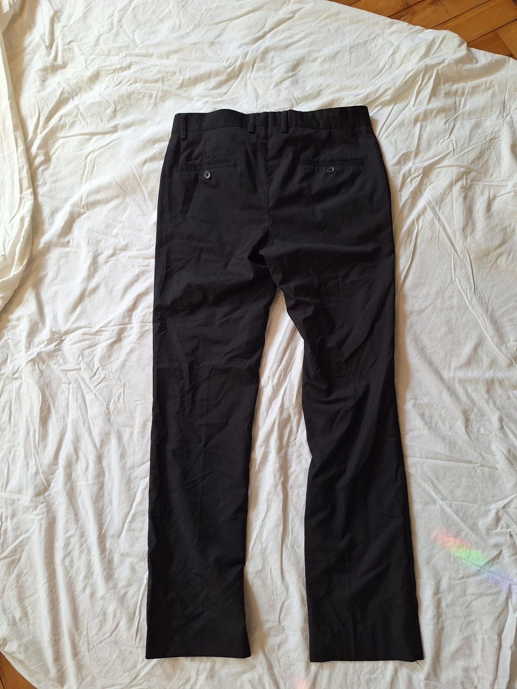 H&M Pantaloni: Herren Anzughose Grösse 46 schwarz – Usato da Winterthur venduto da pf02 1