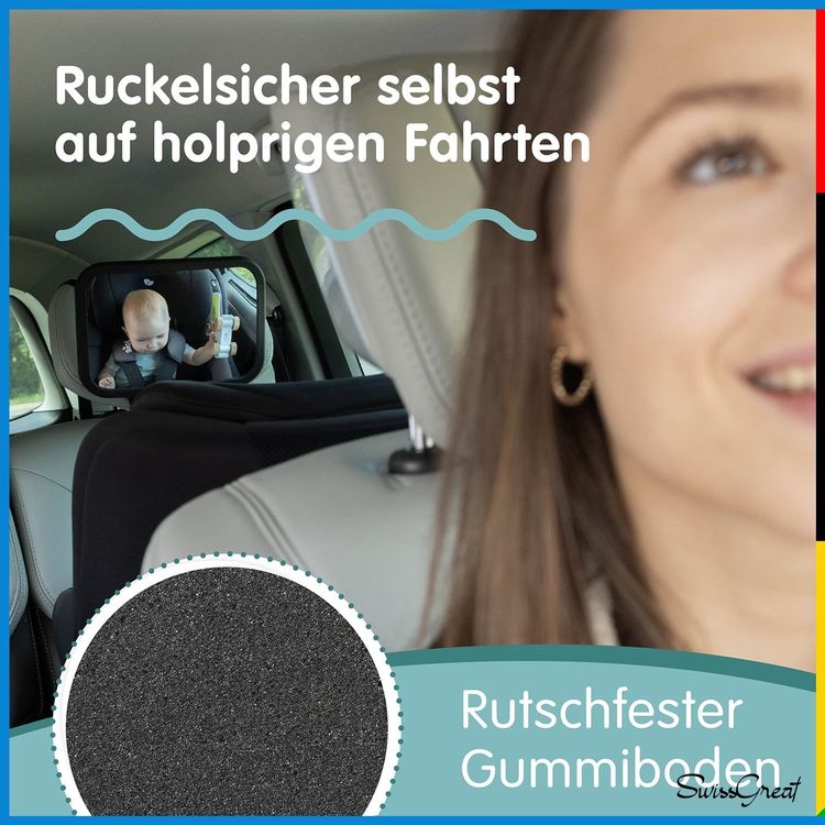 Baby Auto Spiegel 360° - Rücksitzspiegel für Kopfstützen