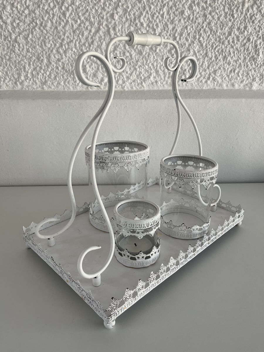 Alle Dekorationen: Windlicht Set / Shabby Chic / Metall,Glas – Gebraucht aus Wetzikon ZH von seli03 3
