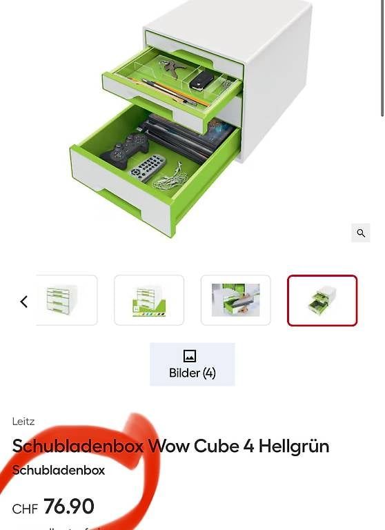 Contenitori & Simili: neue Leitz Schubladenbox Wow Cube 4, Purple – Nuovo e nell'imballaggio originale da Necker venduto da liq24 3