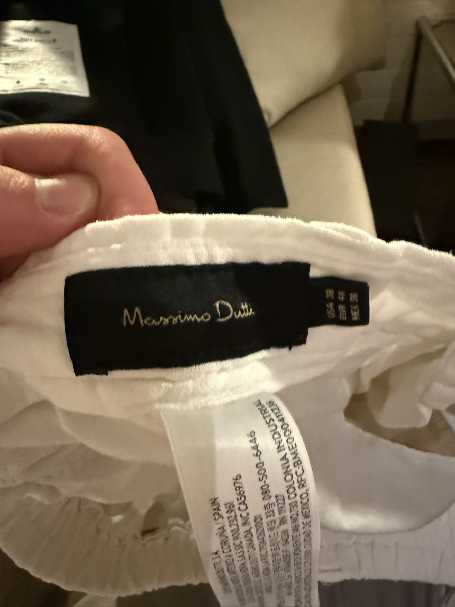 Massimo Dutti Pantaloni: Massimo Dutti Leinenhosen | Grösse 48, weiss – Nuovo (secondo la descrizione) da Küsnacht ZH venduto da Wozdav 2