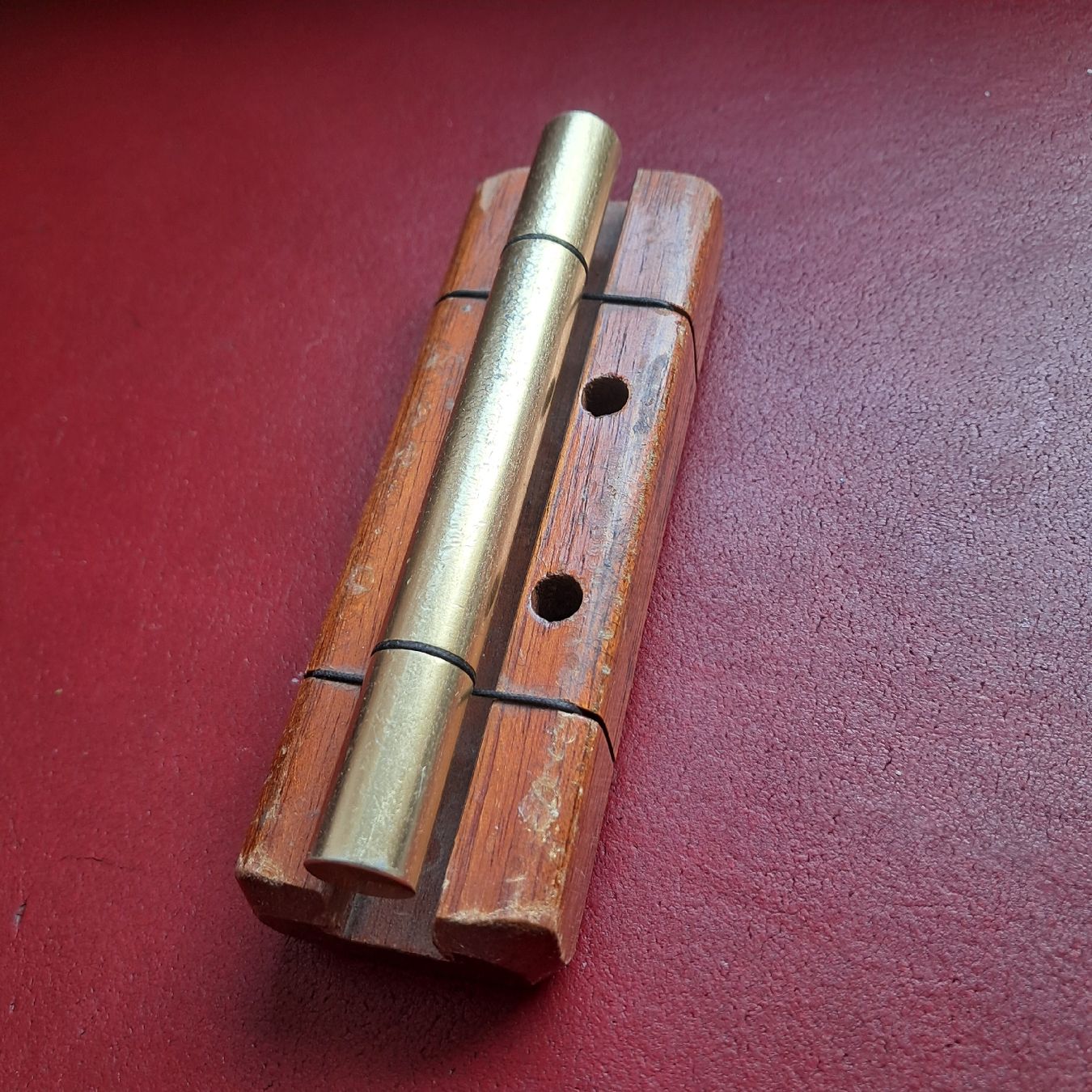 Instruments de musique: Messing Holz Blasinstrument Vintage Instrument mit Gebrauchs – D'occasion à Dietikon par una_y6wy 1