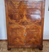 Magnifique secrétaire ancien en bois massif, style unique