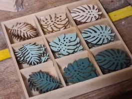deko Holz Streuer in Holz Box originalverpackt