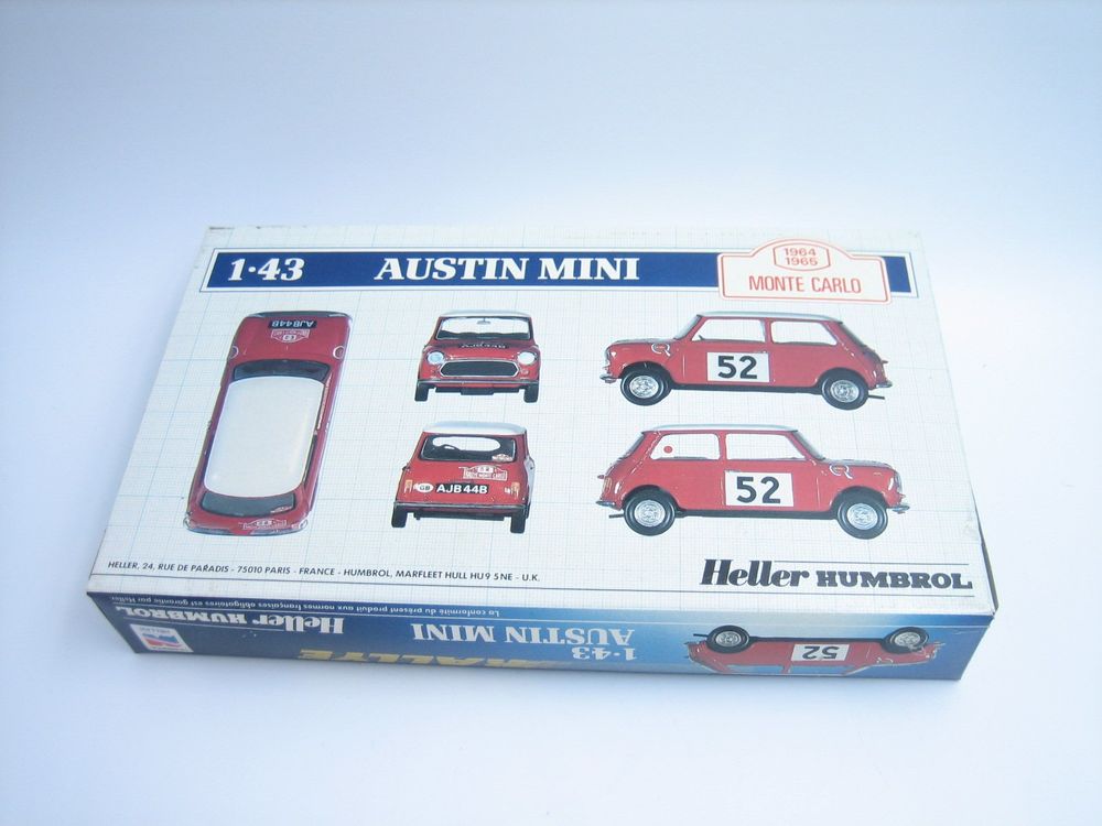 a vendre - austin mini cooper s monte carlo #144 (1964) – solido – 1/18 – rouge/crème – parfait état – avec boîte - Collection