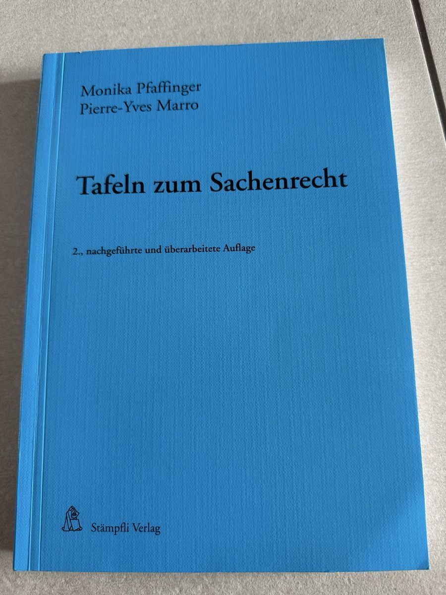 Libri: Tafeln zum Sachenrecht – Nuovo (secondo la descrizione) da Glattpark(Opfikon) venduto da ZHINCITY