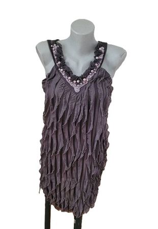 ZUIKI Cocktail Kleid Vintage Retro Hippie S/M