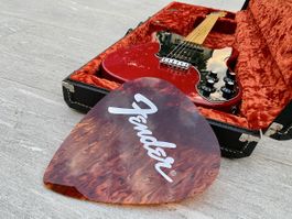 Giant Fender Guitar Pick Promotional Store Display/Wall Sign