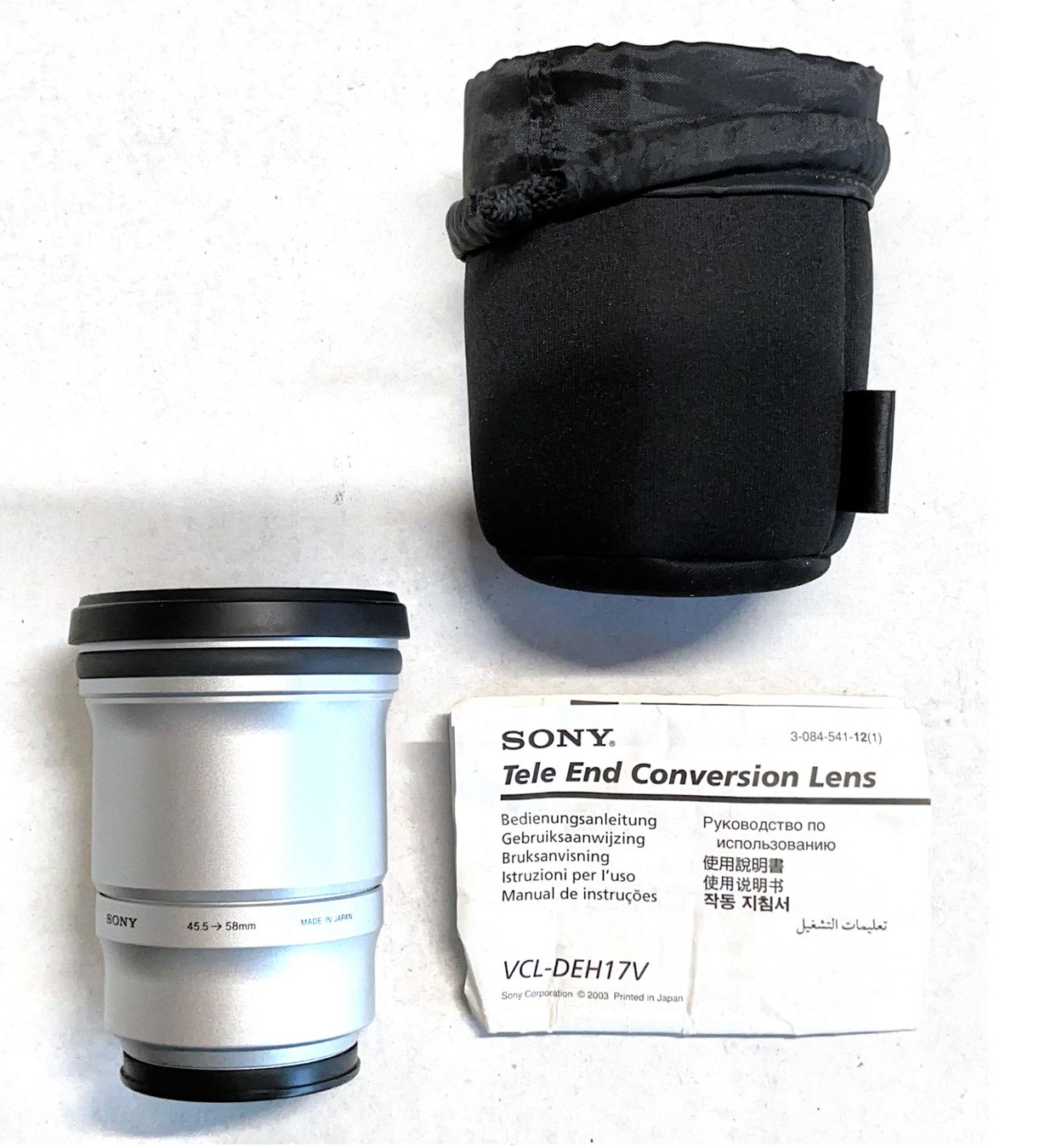 Sony Obiettivi: Sony Tele End Conversion Lens VCL-DEH17V mit Tasche – Usato da Winterthur venduto da Spaty