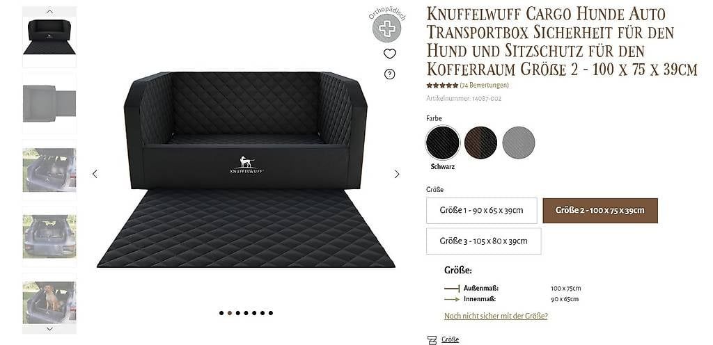 Cucce & Letti: Knuffelwuff Transportbox Kofferraum – Usato da Bolligen venduto da FE_5 4