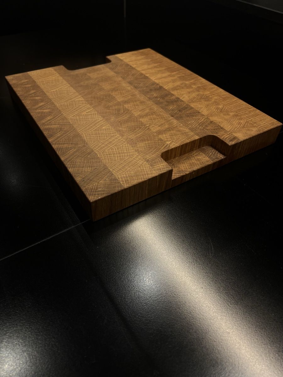 Articoli in legno: Stirnholzschneidebretter, Eiche – Nuovo (secondo la descrizione) da Linden venduto da Bambs04 1