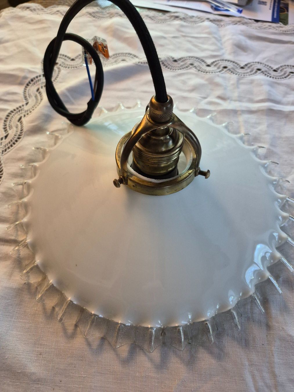 Lampade: Lampe ancienne en opaline – Usato da charmoille venduto da mir_my9f 1