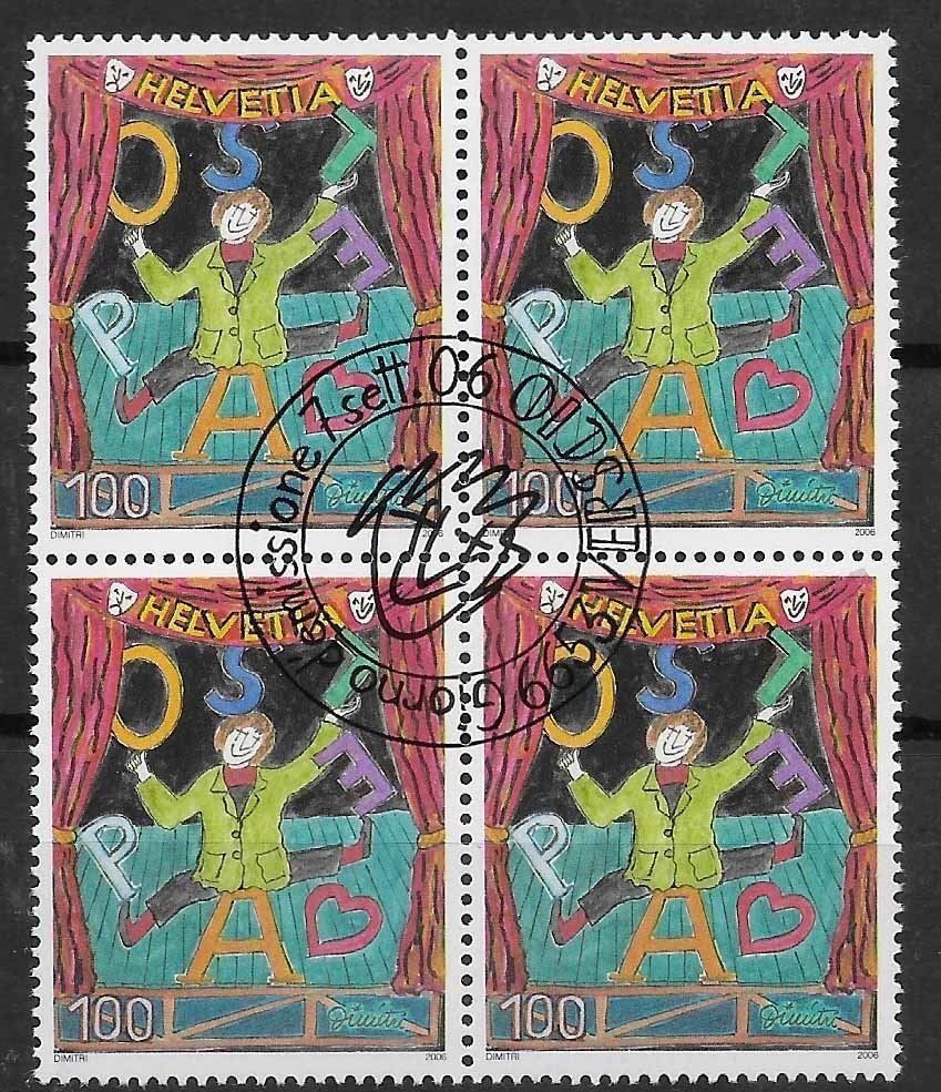 Alle Briefmarken: B1212 - Clown Dimitri B4 1er jour – Gebraucht aus Trélex von Phil_Albert