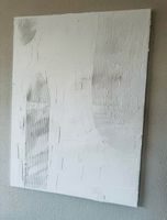 Drei Moderne Wandbild, Abstraktes Design in Weiss, Neuwertig