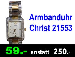 🟢  Damenuhr Rare CHRIST 21553 /658Z